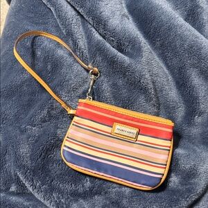 Franco Sarto Colorful Striped Wristlet EUC